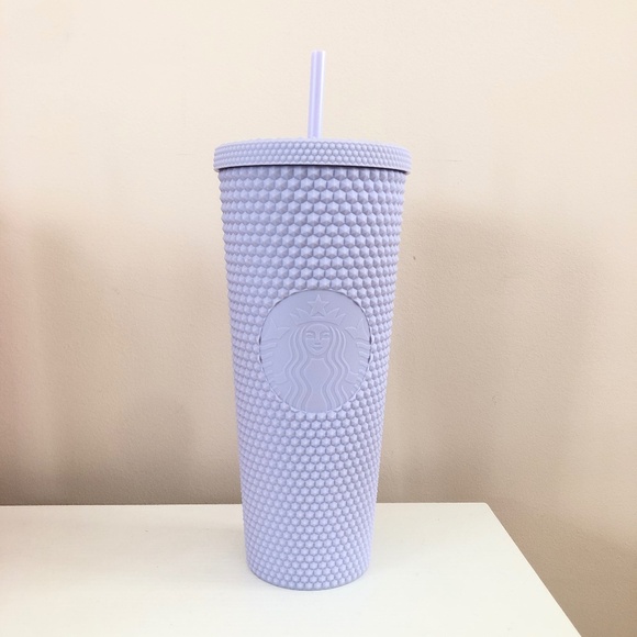 Starbucks Other - NWT 2021 Starbucks Studded Tumbler Matte Lilac Lavender Venti 24 oz.